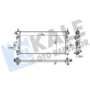 KALE Su Radyatörü (Brazing) (347470) - Fiat / Alfa / Lancia