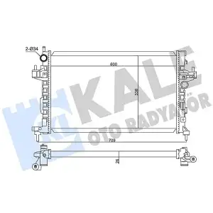KALE Su Radyatörü (Al/pl/brz) (347495) - Opel