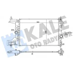 KALE Su Radyatörü (Al/pl/brz Manuel Şanzıman) - Opel 349200