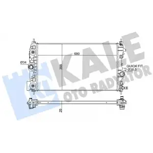 KALE Su Radyatörü (Al/pl/brz Otomatik Şanzıman) (349300) - Opel