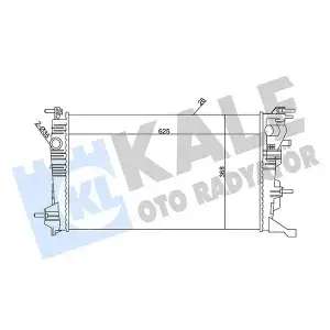 KALE Su Radyatörü ([Brazing] [625x368x26]) - Renault / Dacia 351030