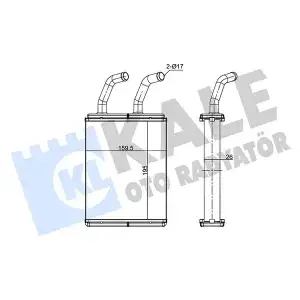 KALE Kalorifer Radyatörü (Kalorifer Petegi) (352170) - Kore Araçları (Hyundai/Kia)