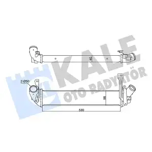 KALE Turbo Radyatörü ([Brazing] [525x100x40] Turbo Radyatörü) - Renault / Dacia 352270