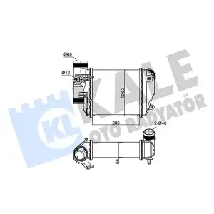 KALE Turbo Radyatörü (Sol / 8ML 376 988-024 ( 205x195x62 )) - VW Grubu (VW/Audi/Seat/Skoda) 352435