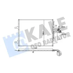 KALE Klima Radyatörü (Kurutucu ile [Brazing Al/al] [582x466,5x16]) - Volvo 353075