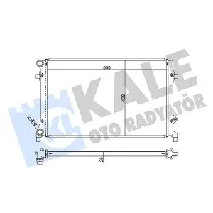 KALE Su Radyatörü (8MK 376 700-491 (640x415 Mm)) - VW Grubu (VW/Audi/Seat/Skoda) 353300
