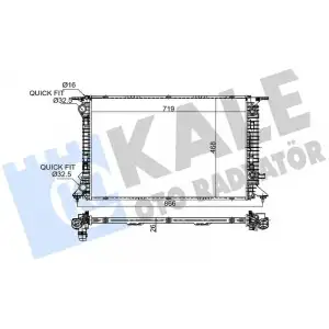 KALE Su Radyatörü (8mk376745631 (868x475x26 Mm)) - VW Grubu (VW/Audi/Seat/Skoda) 353400