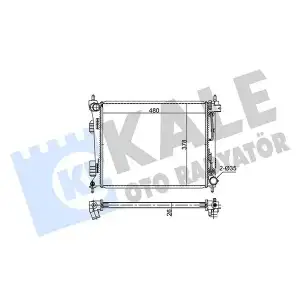 KALE Su Radyatörü (A/T 480x382x26) - Kore Araçları (Hyundai/Kia) 354280