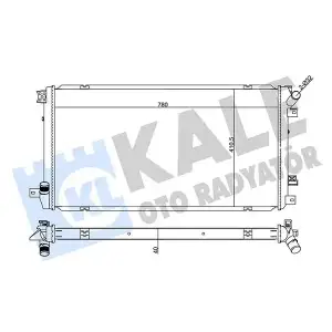 KALE Su Radyatörü ((At/mt) [Brazing] [780x410,5x40]) - Renault / Dacia 355575