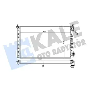 KALE Su Radyatörü (MKN) (355845) - Fiat / Alfa / Lancia