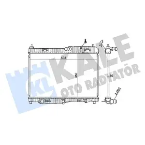 KALE Su Radyatörü (Otomatik / Brazing) - Ford 356000