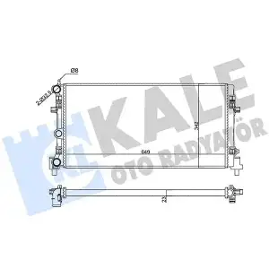 KALE Su Radyatörü (356425) - VW Grubu (VW/Audi/Seat/Skoda)