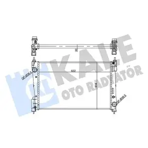 KALE Su Radyatörü (Brazing) (356955) - Fiat / Alfa / Lancia