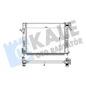 KALE Su Radyatörü (Brazing [510x398x26]) - Renault / Dacia 357285