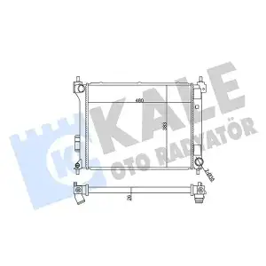 KALE Su Radyatörü (M/T 480x380x27) - Kore Araçları (Hyundai/Kia) 358930