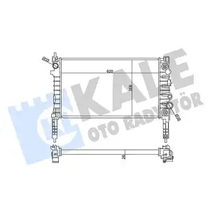 KALE Su Radyatörü (AT 26 MM Al/brz 620x358x26) - Opel 358935