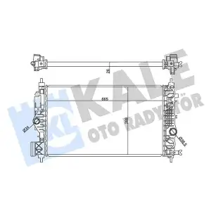KALE Su Radyatörü (MT 26 MM Al/brz) - Opel 358950