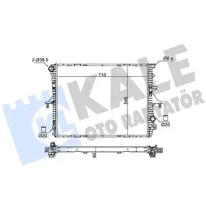 KALE Su Radyatörü ((710x548x40)) - VW Grubu (VW/Audi/Seat/Skoda) 367900