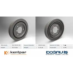 KENTPAR Krank Kasnağı (KENT 152 K141 01) - Peugeot / Citroën / DS