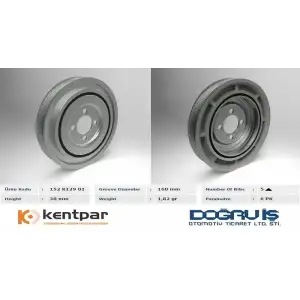 KENTPAR Krank Kasnağı (EUR 5) - Fiat / Alfa / Lancia KENT 152 K257 01