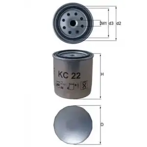 MAHLE Yakıt Filtresi (Kc22-h31wk01) - Mercedes-Benz MHL KC22
