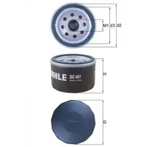 MAHLE Yağ Filtresi (MHL OC223) - Renault / Dacia