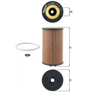 MAHLE Yağ Filtresi (MHL OX1058D) - Opel