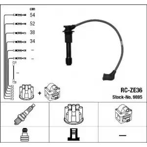 NGK Buji Kablosu Takım (Rc-ze36) - Japon Araçları NGK 9895