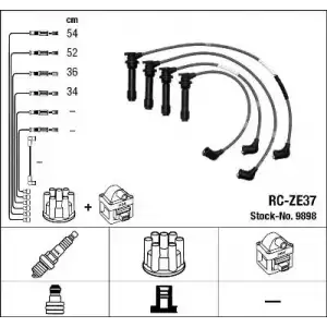 NGK Buji Kablosu Takım (Rc-ze37) - Japon Araçları NGK 9898