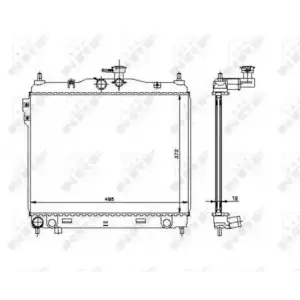 NRF Su Radyatörü (NRF 53361) - Kore Araçları (Hyundai/Kia)