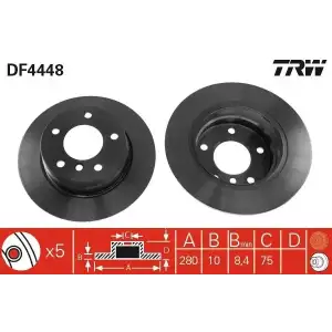 TRW Fren Diski Arka (DF4448) - BMW / Mini