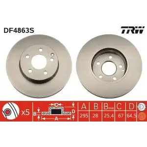 TRW Fren Diski Ön (DF4863S) - Mercedes-Benz