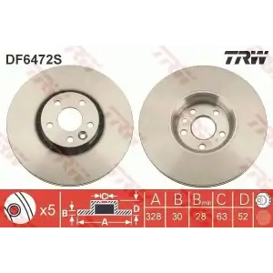 TRW Fren Diski Ön (31471034) - Volvo DF6472S