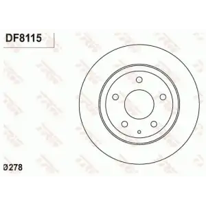 TRW Fren Diski Arka (DF8115) - Japon Araçları
