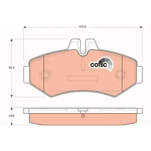 TRW Fren Balatası Arka (Fvr1306) - VW Grubu (VW/Audi/Seat/Skoda) GDB1399