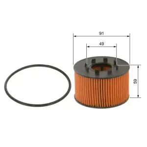BOSCH Yağ Filtresi (Kagit Jde2464/m8206a01) - Ford 1457429239