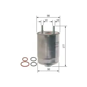 BOSCH Yakıt Filtresi (Mazot Filtresi) (F026402067) - Renault / Dacia
