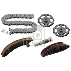 FEBI BILSTEIN Eksantrik Zincir Gergi Seti (Eks.zincir+zincir Gergi+2 Kizak+2 Dişli (Kızak A6510520100) - Mercedes-Benz 44973