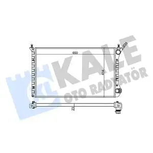 KALE Su Radyatörü (Klimalı) (346110) - Fiat / Alfa / Lancia