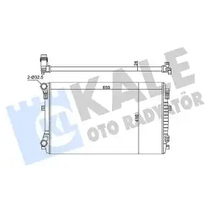 KALE Su Radyatörü (8mk376901374 (650x395x22 Mm)) - VW Grubu (VW/Audi/Seat/Skoda) 363145