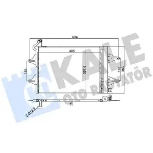 KALE Klima Radyatörü (8FC 351 301-531 (Kurutuculu)) - VW Grubu (VW/Audi/Seat/Skoda) 390700