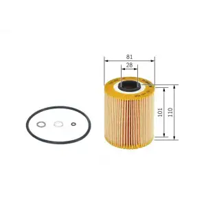 BOSCH Yağ Filtresi (E110hd24-ox 68D) - BMW / Mini 1457429638