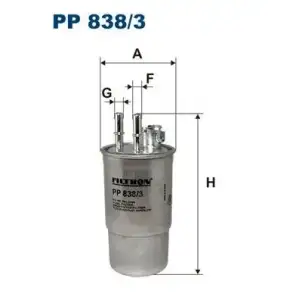 FILTRON Yakıt Filtresi (3s71 9b072 Af/1374652) - Ford PP 838/3