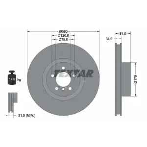 TEXTAR Fren Diski Ön (Adet) - BMW / Mini TX 92233905