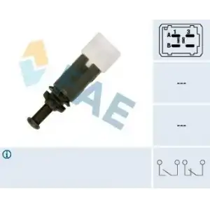 FAE Fren Pedal Müşürü (4 Fişli Siyah/beyaz) - Renault / Dacia FAE 24895