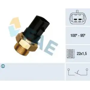 FAE Fan Müşürü (95-100 °C 2 Fişli Oval Soket) - Opel FAE 37280