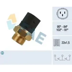 FAE Fan Müşürü (3 Fişli : 95°c / 820035) - VW Grubu (VW/Audi/Seat/Skoda) FAE 38180
