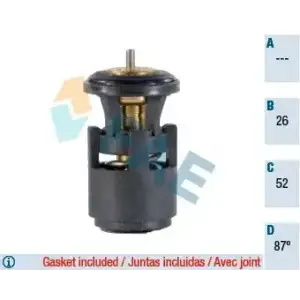 FAE Termostat (TX 41 87D (87°c )) - VW Grubu (VW/Audi/Seat/Skoda) FAE 5320687