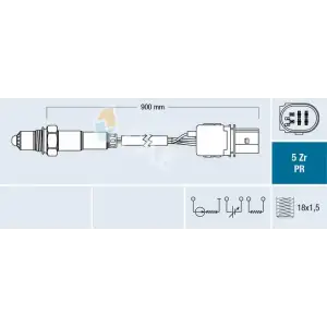 FAE Oksijen Sensörü (460002008010) - VW Grubu (VW/Audi/Seat/Skoda) FAE 75032