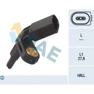 FAE ABS Sensörü Ön Sol ((24.0711-5271.3)) - VW Grubu (VW/Audi/Seat/Skoda) FAE 78012